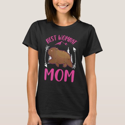 Best Wombat Mom Ever T-shirt (Voorkant)
