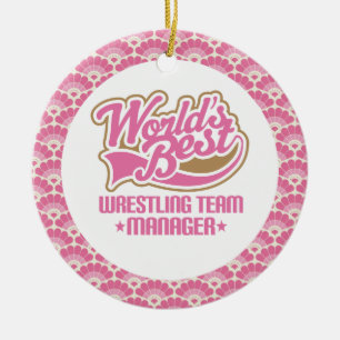 Best Wrestling Team Manager Gift Ornament ter were