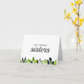 Best Zister Pregnancy Announge Kaart (Gele Bloem)