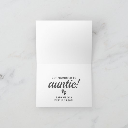 Best Zister Pregnancy Announge Kaart (Binnen)