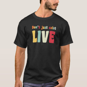 Besta niet alleen, leef Hippie jaren 60 70 look T-shirt