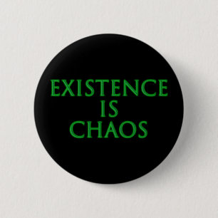 Bestaan is Chaos Loki Ronde Button 5,7 Cm