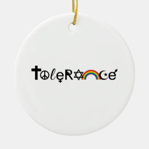 BESTAAN MET TOLERANTIE -.png Keramisch Ornament