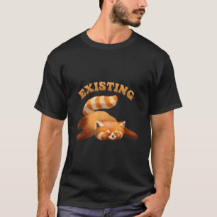 Bestaande rode panda wilde dieren rode panda's t-shirt