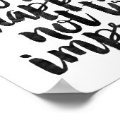 Bestaat u graag om geen indruk te maken poster (Hoek)