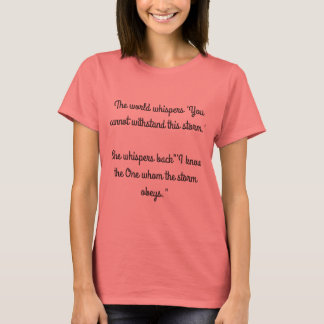 bestand zijn tegen het storm t-shirt