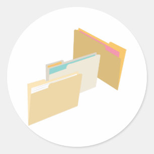 Bestanden Ronde Sticker