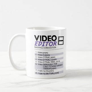 Bestandsnamen van editors koffiemok