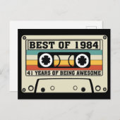 Beste 1984 41 jaar geweldige feestdagenkaart (Voorkant / Achterkant)