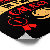 BESTE 1STE GRADER IN DE GALAXY grappig Poster (Hoek)