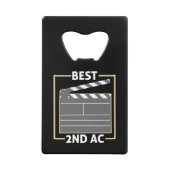 Beste 2e AC - Camera Team Gift Kredietkaart Flessenopener (Voorkant)