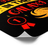 BESTE 3D GRADER IN DE GALAXY grappig Poster (Hoek)