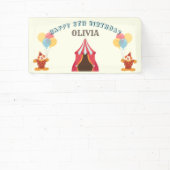 BESTE 5E verjaardag Party Circus Thema Spandoek (Insitu)