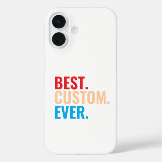 Beste aangepaste ooit retro-Gepersonaliseerd teks Case-Mate iPhone Case (Achterkant)