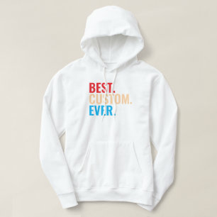 Beste aangepaste ooit retro-Gepersonaliseerd teks Hoodie