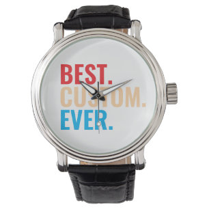 Beste aangepaste ooit retro-Gepersonaliseerd teks Horloge