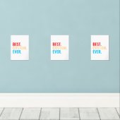 Beste aangepaste ooit retro-Gepersonaliseerd teks Muurkunst Sets (Houten vloer)