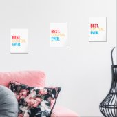 Beste aangepaste ooit retro-Gepersonaliseerd teks Muurkunst Sets (Woonkamer)