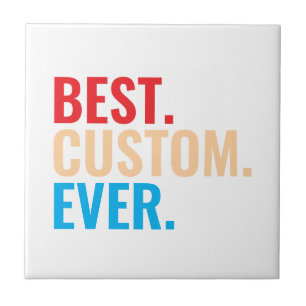 Beste aangepaste ooit  retro-Gepersonaliseerd teks Tegeltje