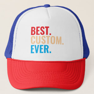 Beste aangepaste ooit  retro-Gepersonaliseerd teks Trucker Pet