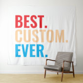 Beste aangepaste ooit  retro-Gepersonaliseerd teks Wandkleed (In Situ (horizontaal))