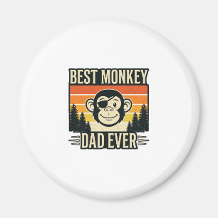 Beste aap vader ooit vintage aap vader shirt_1 magneet