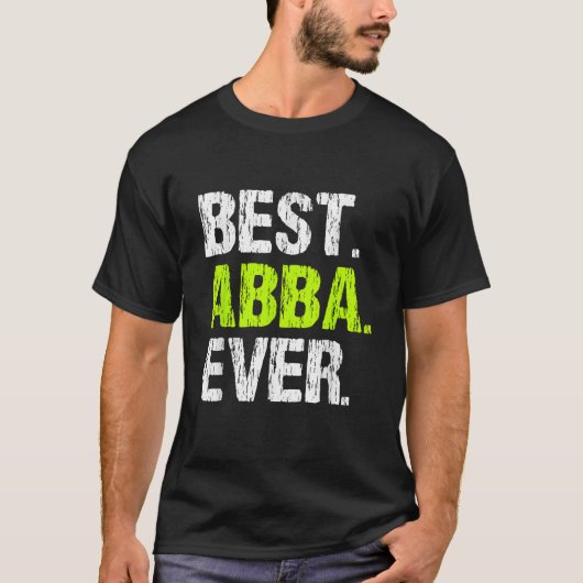 Beste ABBA ooit familie Grappig Cool T-shirt (Voorkant)