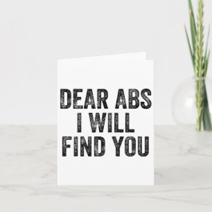 Beste Abs Ik zal je vinden Gym Gewichtheffer Bodyb Kaart