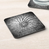 Beste Abstracte benaming voor docenten zwart-wit e Bier Onderzetter (Linkerzijde)