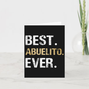 Beste Abuelito ooit grafisch cadeau van kleindocht Kaart