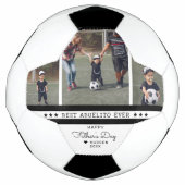 Beste Abuelito ooit | Vaderdag 3 Foto-collage Voetbal (Voorkant)