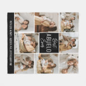 Beste ABUELO ooit aangepaste ventilatorbank Fleece Deken (Voorkant (Horizontaal))