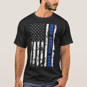 Beste Abuelo ooit  vlag Patriottische Grandfa T-shirt