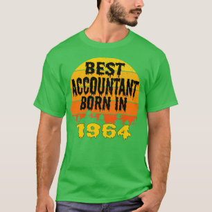 Beste accountant geboren in 1964 op zondag t-shirt