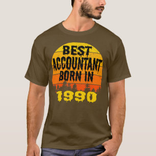 Beste accountant geboren in 1990 t-shirt