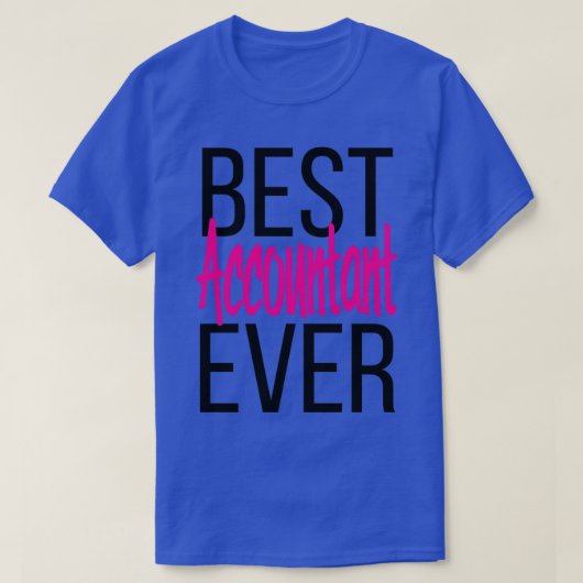 Beste accountant ooit 14 t-shirt (Design voorkant)