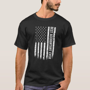Beste Accountant Ooit Amerikaanse Vlag Veteraan Pa T-shirt