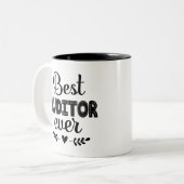 Beste accountant ooit tweekleurige koffiemok (Voorkant links)