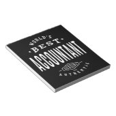 Beste accountant ter wereld notitieblok (Schuin)
