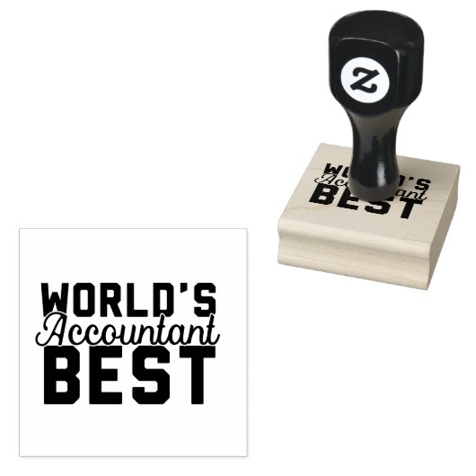 Beste accountant ter wereld rubberstempel (Gestempeld)