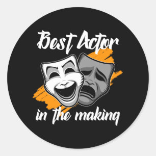 beste actor in het maken ronde sticker