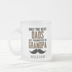 Beste advertenties voor opa nieuwe babyaankondigin matglas koffiemok