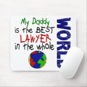 Beste advocaat in de wereld 2 (papa) muismat (Met muis)