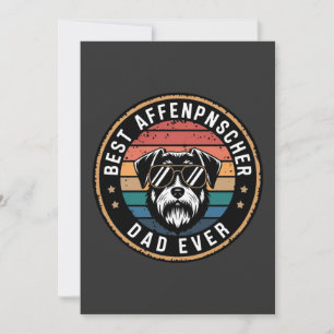 Beste Affenscher vader ooit grappige hond Kaart