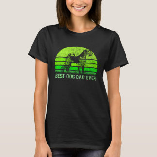  Beste Airedale Terriër Dog Dad Ever Silhoue T-shirt