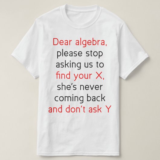 Beste Algebra T-shirt (Design voorkant)