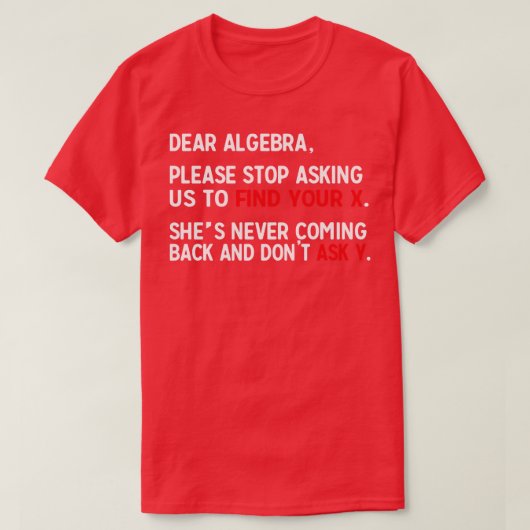 Beste Algebra T-shirt (Design voorkant)