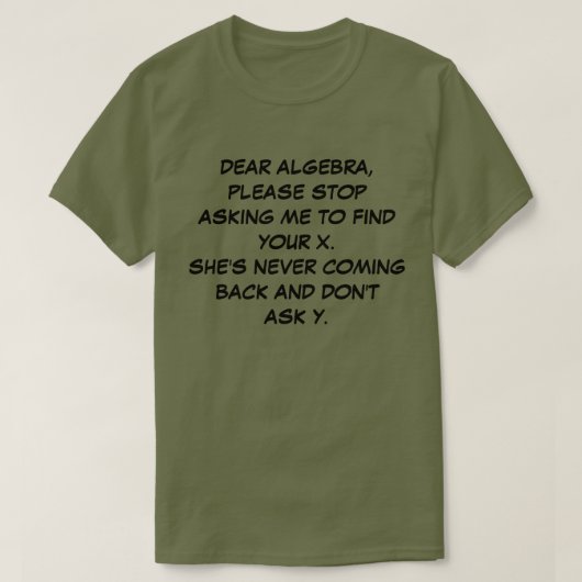 BESTE ALGEBRA T-SHIRT (Design voorkant)