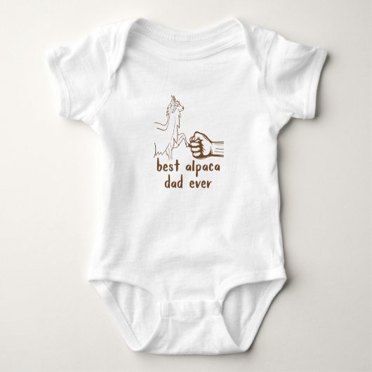 Beste Alpaca Pap ooit Romper (Voorkant)