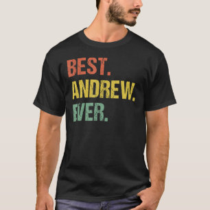 Beste Andrew ooit Retro Funny Naam Humor Nickname T-shirt